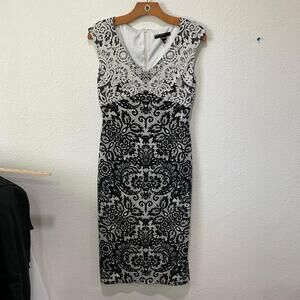 Maggy London Women's Black and White Dress
